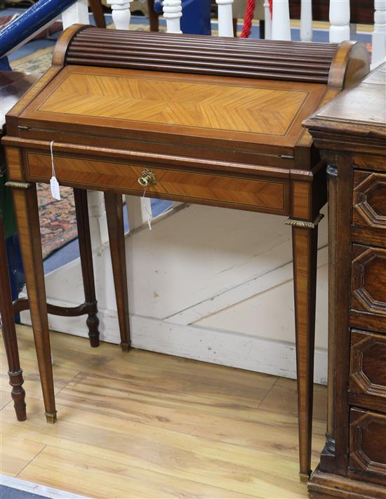 A French bonheur de jour W.71cm